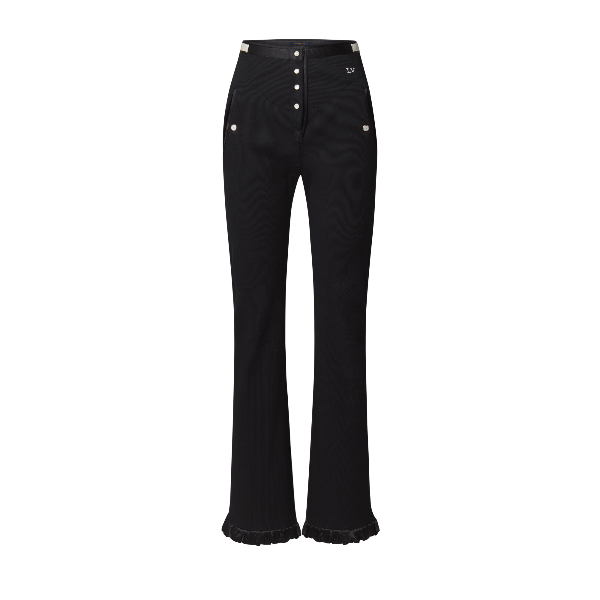 Ruffle Trim Ribbed Pants - Fall-Winter 2026 Collection 1AKXLR